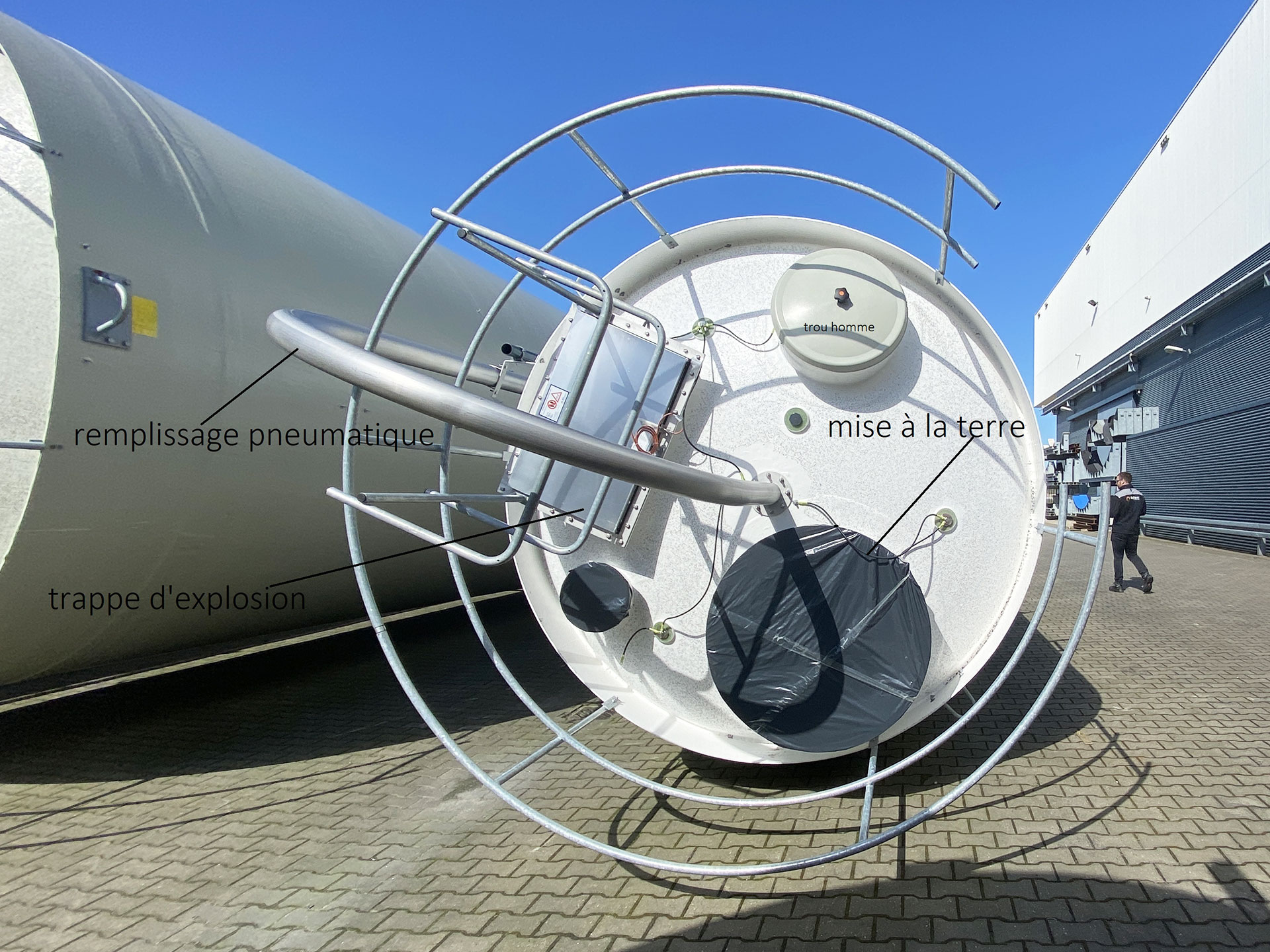 Réparation et remise en route du silo après une tempête