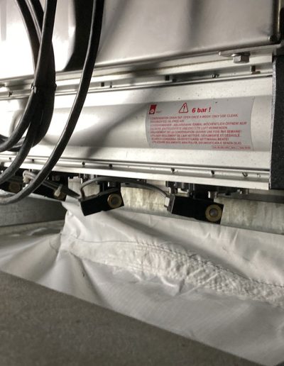 Detail of the bicarbonate storage facility