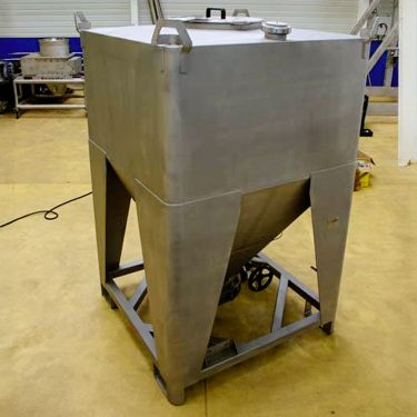 Industrial stainless steel IBC container