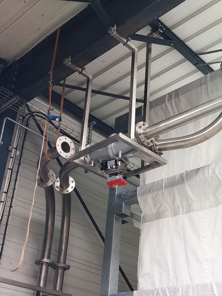 Details of the PPEA granule conveyor system