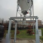 Resin silo for storing road salt
