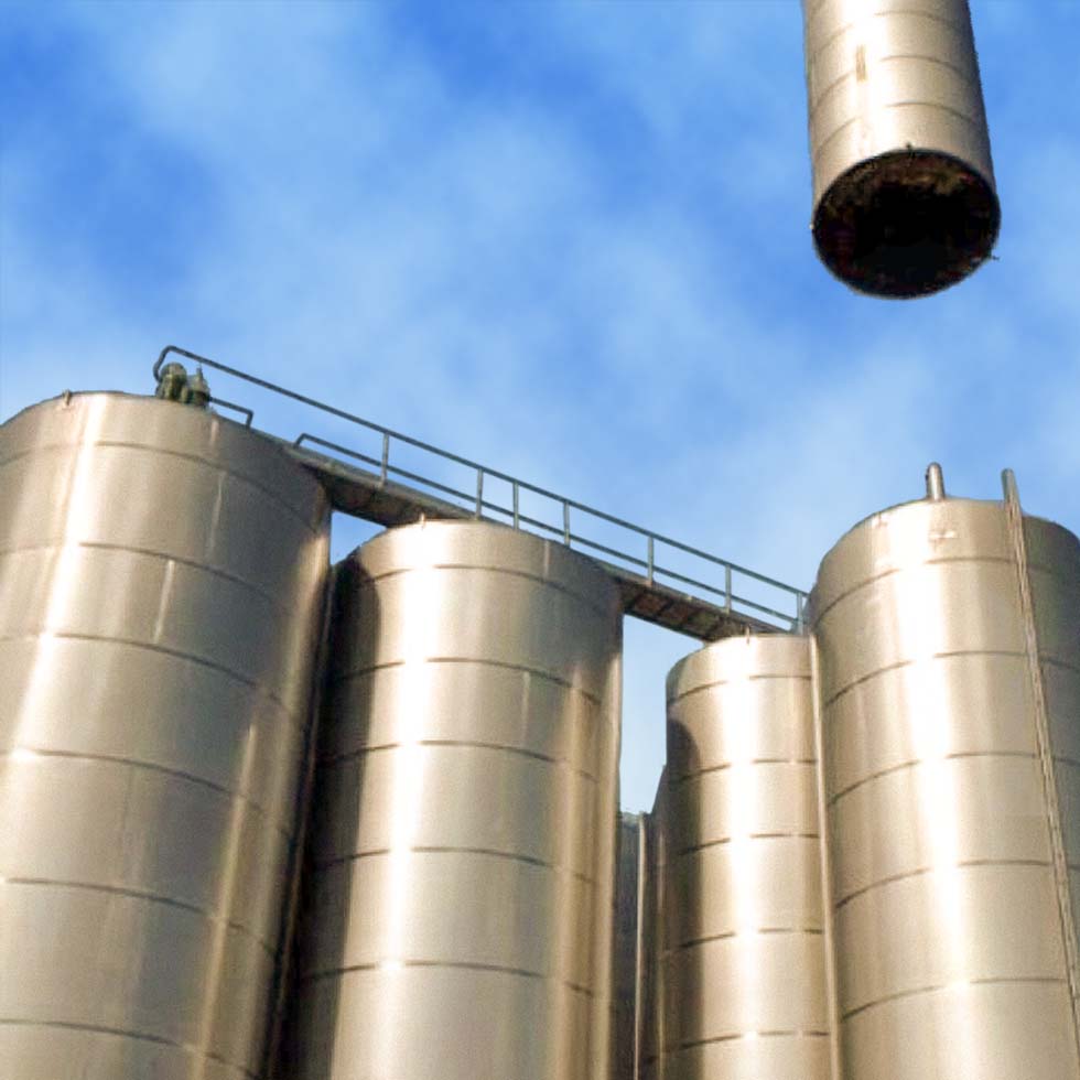 Industrial aluminium silo