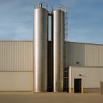 Bulk storage in aluminum silo with filter