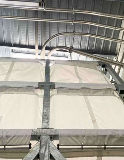 30m³ flexible silo for flour storage with vibrating bottom