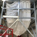 Replacement of dust-proof filter cloth