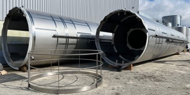 Presentation of stainless steel silos