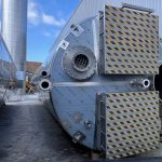 Preparation of the stainless steel silo prior to installation