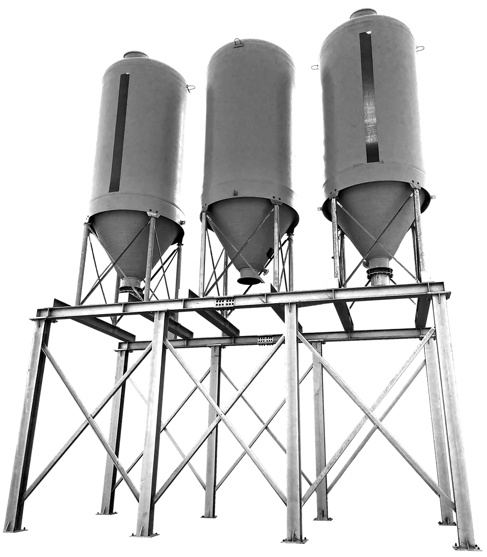 Silo for storing bulk material